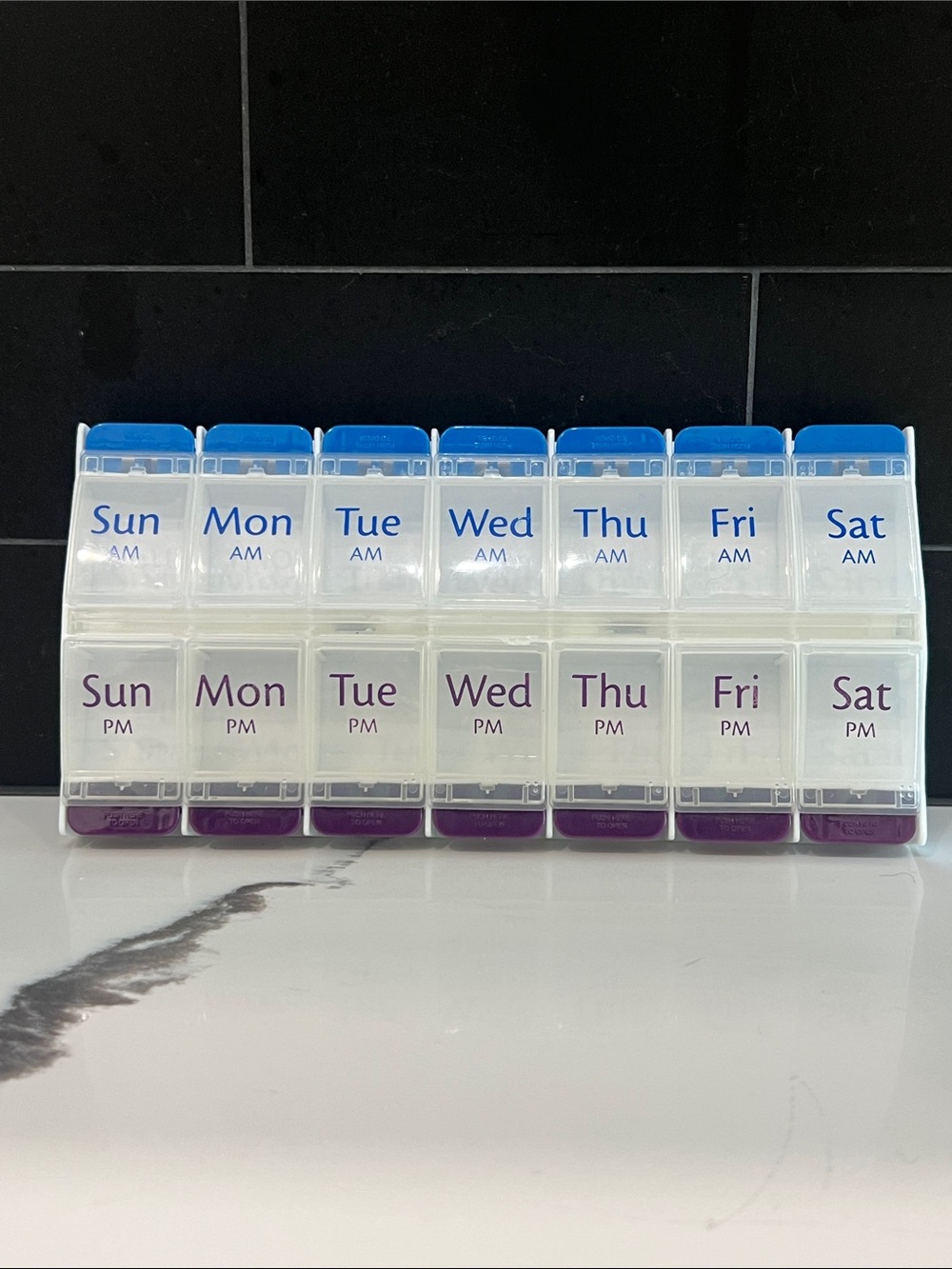Ezy Dose 7 Day AM/PM Push Button Pill Planner